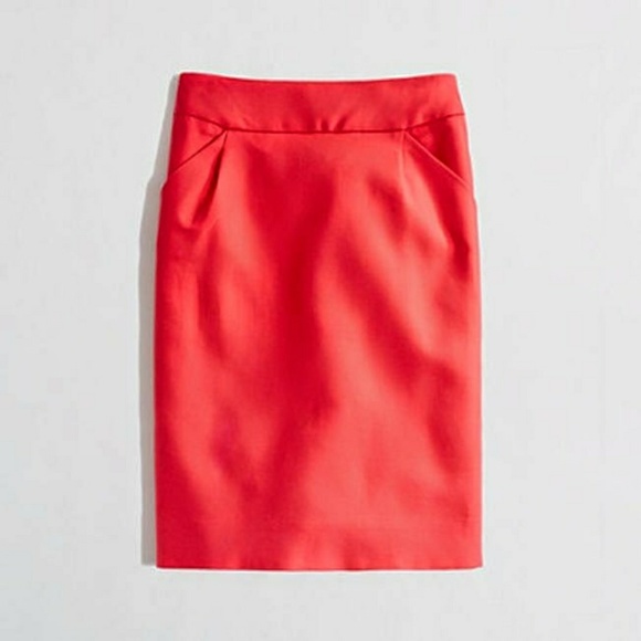 J. Crew Dresses & Skirts - J.Crew coral the pencil skirt size 10